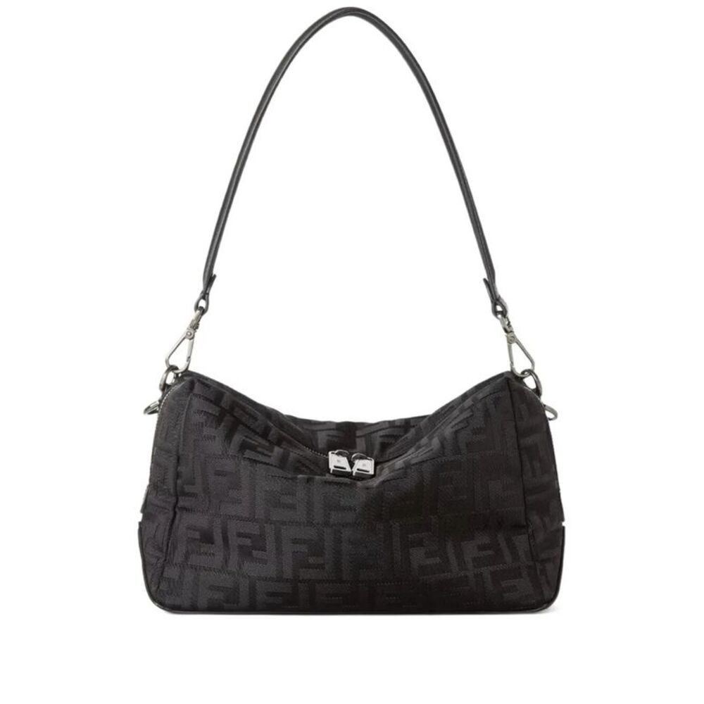 Squared Ff Fendi Lui Medium Leather And Nylon Bag Women